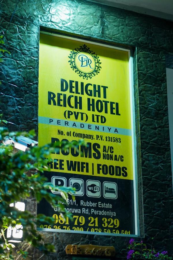 Delight Reich Hotel Peradeniya Exterior foto